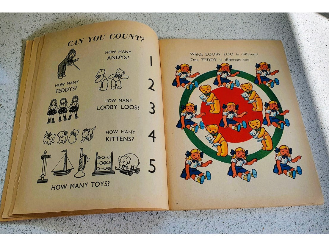 Andy Pandy Annual, Andy Pandy Treasure Box, Book, Vintage Children's Books, English,