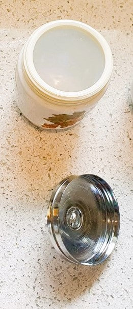 Royal Worcester, King Size, Egg Coddler, Astley, King Size Egg Coddler, Peach, Porcelain, Floral, XL, 2 egg coddler