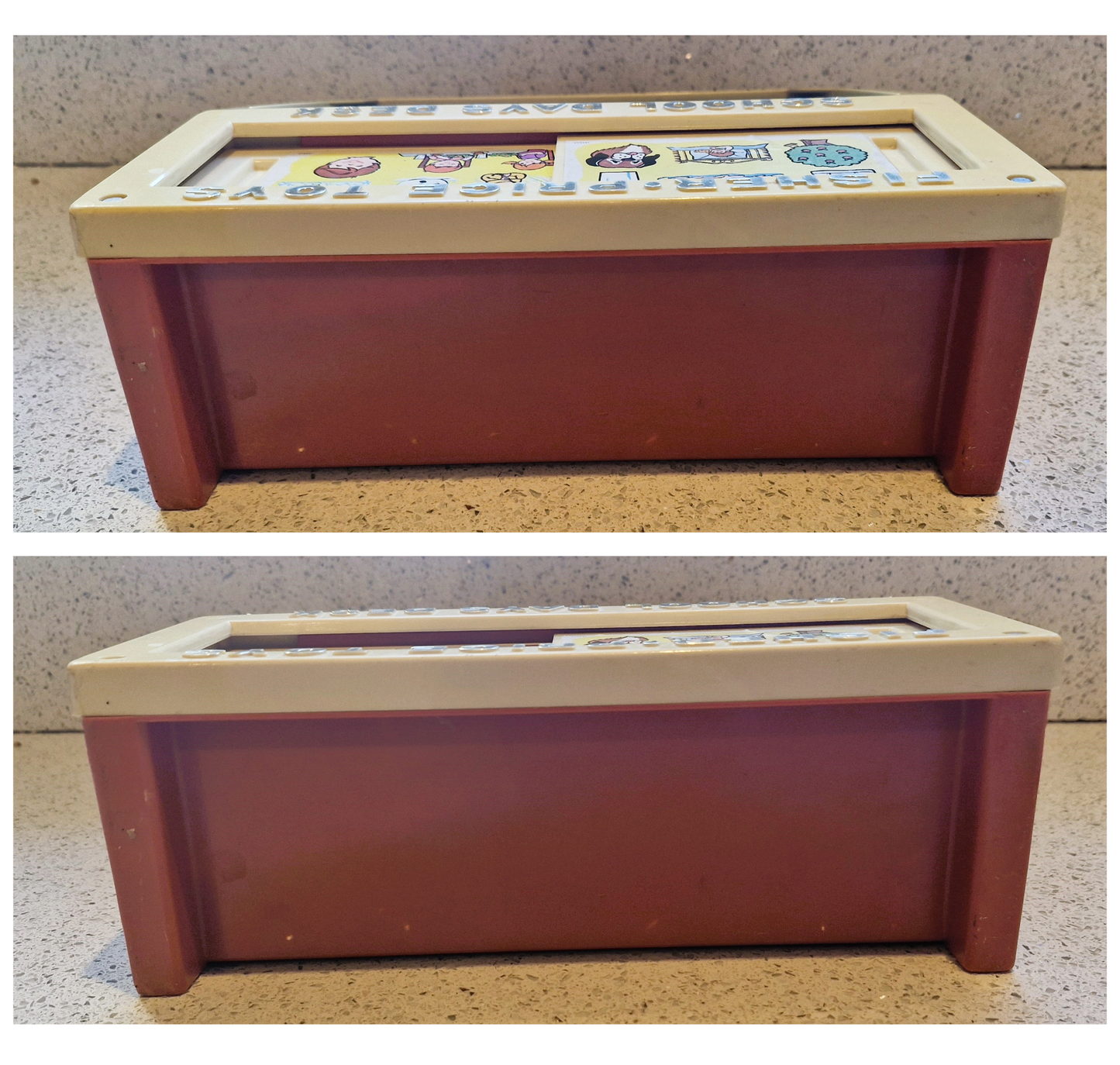 Vintage Fisher Price School Desk, Magnetic Letters, Educational, Pretend Play, Complete, Boxed, Collectors Condition