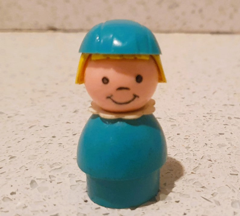 Fisher Price Little People Stewardess, Wooden, 70s Fisher Price Airport, Stewardes, Vintage Fisher Price Toys, 70s fisher Price,