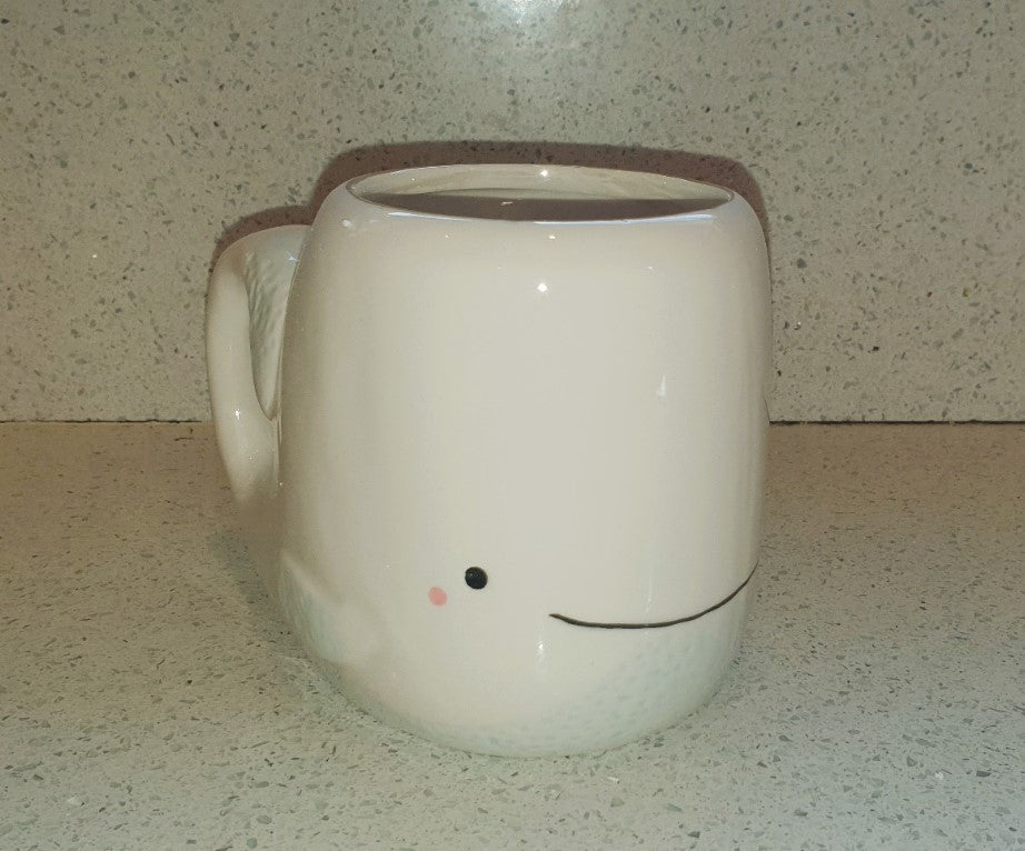 Ceramic Whale Mug, Large Novelty Animal Shaped Mug, Gift, Paperchase, Boxed Original Packaging, New item