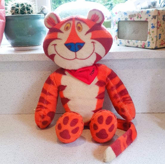 Tony The Tiger, Kellogg's, Very Rare! Large, iconic, 23 Inch, 80s, Vintage, Collectors Piece
