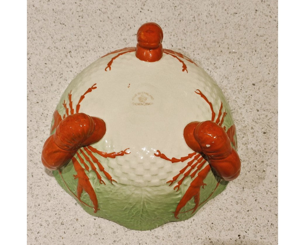 Lobster Salad bowl, Crown Devon, Made in England, Crown Devon Lobster Bowl, Vintage