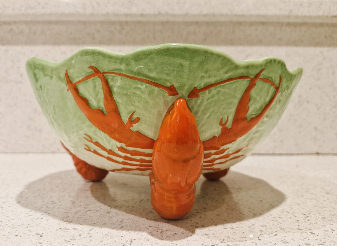 Lobster Salad bowl, Crown Devon, Made in England, Crown Devon Lobster Bowl, Vintage