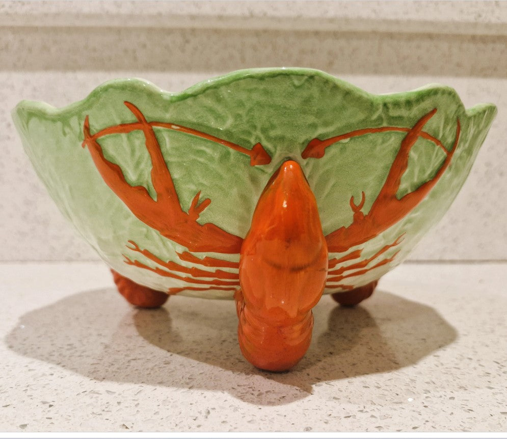 Lobster Salad bowl, Crown Devon, Made in England, Crown Devon Lobster Bowl, Vintage