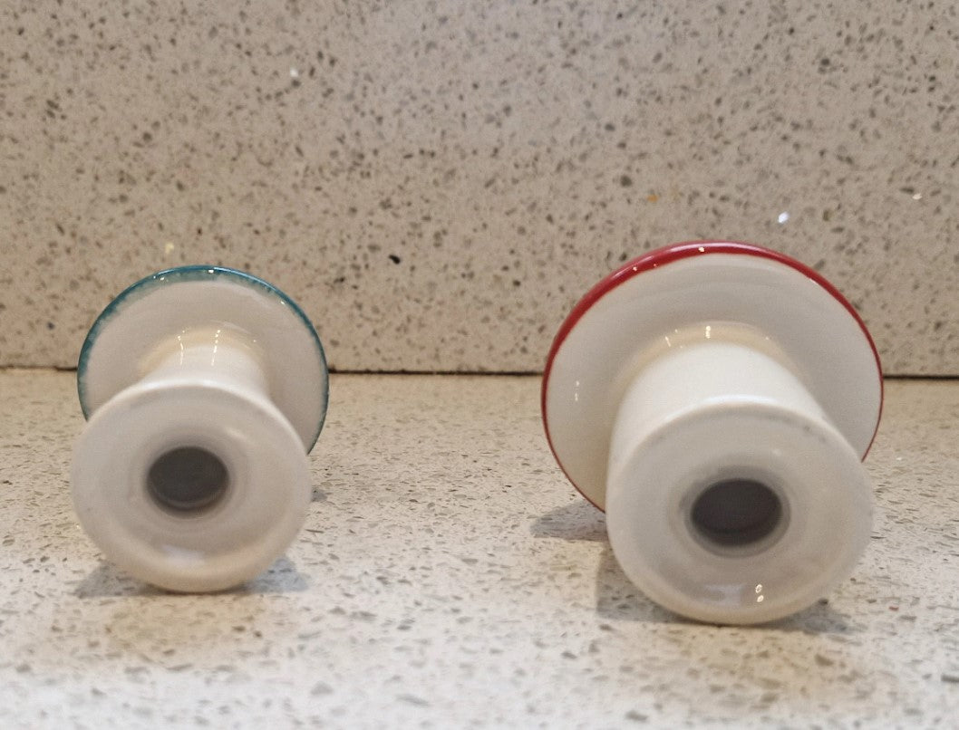 Toadstool Salt and Pepper Pots, Hannah Turner Toadstools, Cruet Set, Salt and Pepper Shakers