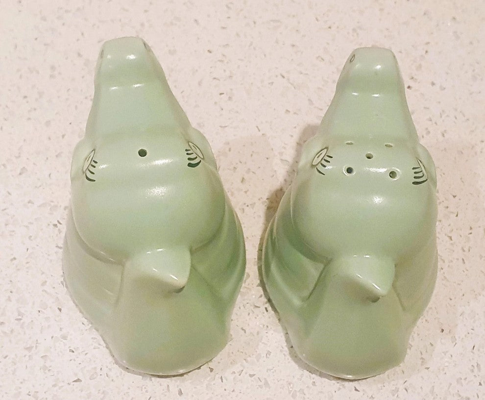 Carltonware, Crocodile, Alligator, Salt and Pepper pots, Carlton Ware Cruet Set, Vintage, Quirky, 60s Salt and Pepper Shakers