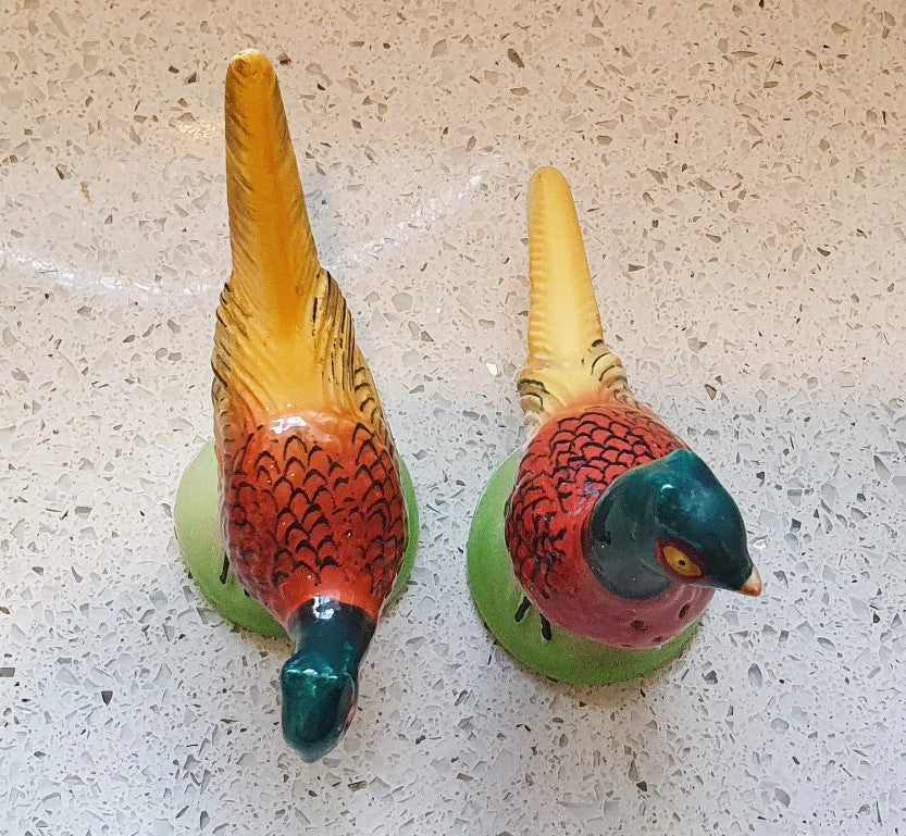 Carltonware Pheasant Cruet Set, Pheasant Salt & Pepper Shakers, Salt and Pepper, Carlton Ware