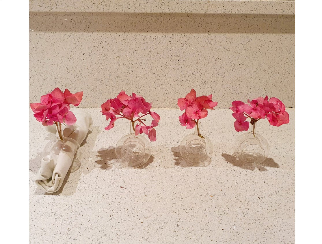 Vintage, Sitting Pretty, Napkin Rings, Sitting Pretty Bud Vase Napkin Rings, Quirky, Vintage Tableware