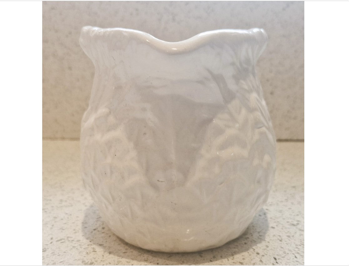 Swan Jug, Swan Neck handle, Swan Pitcher, Swan Jug, Embossed, Made in England, White, Large, English Ironstone