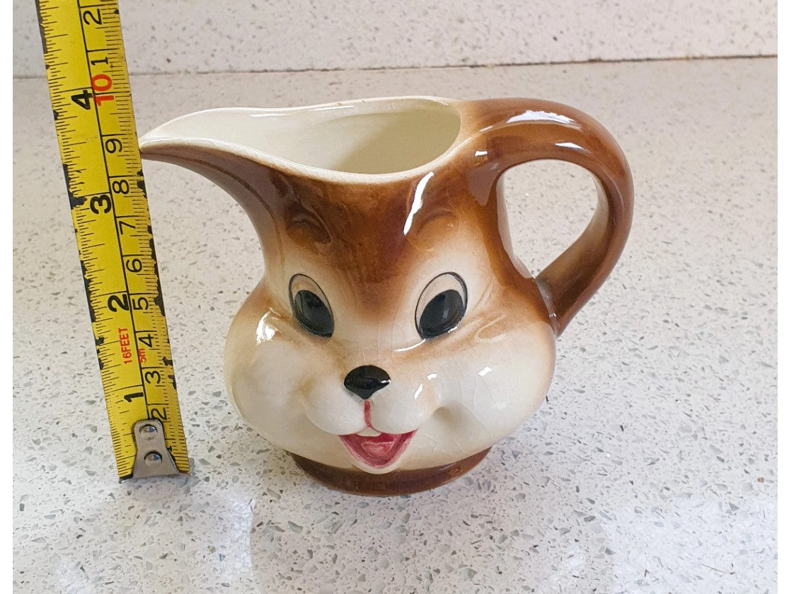 Vintage, 60s, Geobel Bunny Creamer, Geobel Bunny Milk Jug, Bunny Creamer, Geobel rabbit, Jug, Creamer, Kitsch, Quirky, Anthropomorphic
