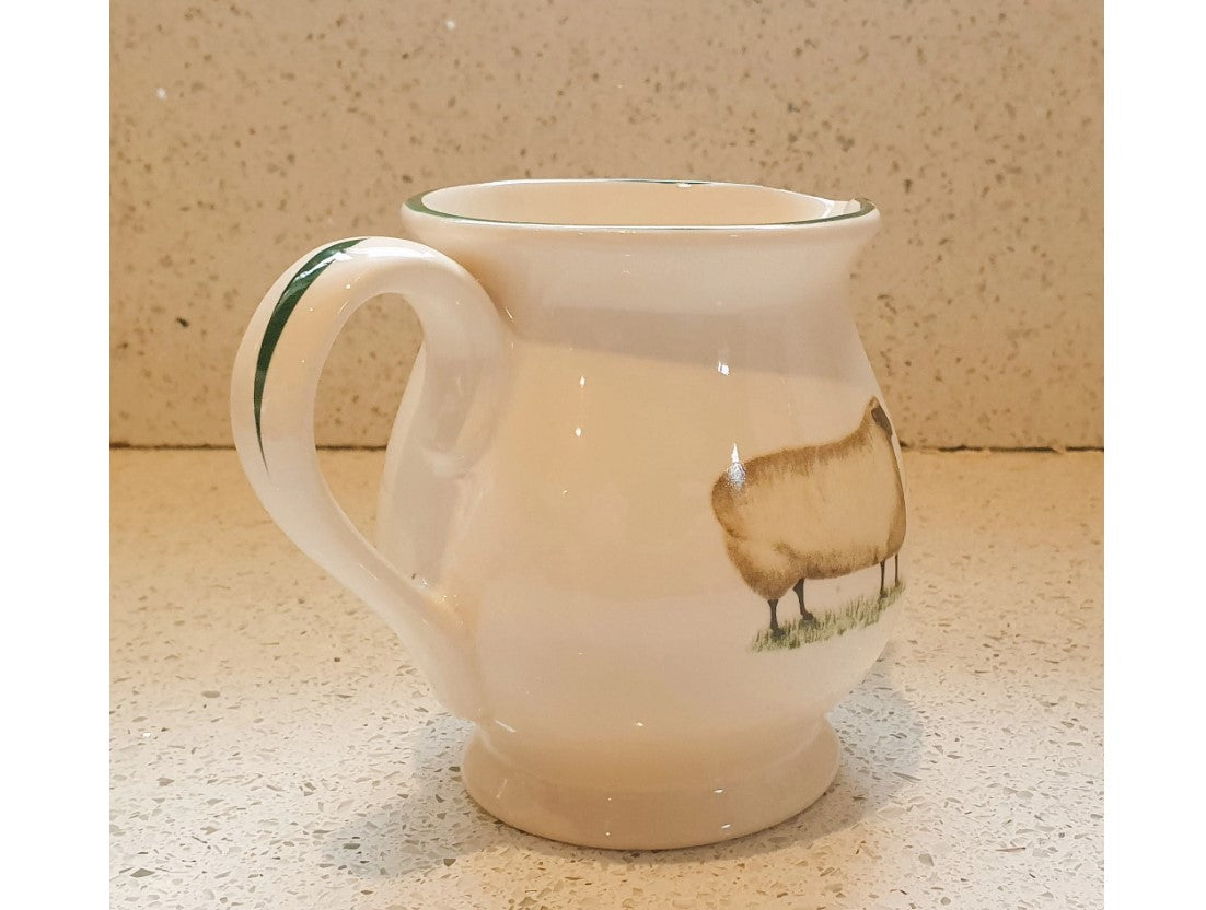 Vintage Sheep Jug, Vintage Sheep Creamer, Farm Animals Jug, Cow, Sheep, Creamer, English pottery, Cloverleaf, Earthenware, Milk jug, 10cm High