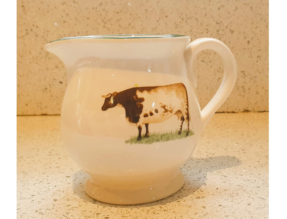 Vintage Sheep Jug, Vintage Sheep Creamer, Farm Animals Jug, Cow, Sheep, Creamer, English pottery, Cloverleaf, Earthenware, Milk jug, 10cm High