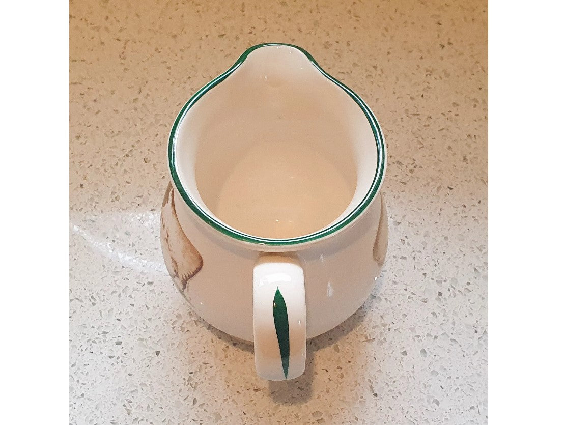 Vintage Sheep Jug, Vintage Sheep Creamer, Farm Animals Jug, Cow, Sheep, Creamer, English pottery, Cloverleaf, Earthenware, Milk jug, 10cm High