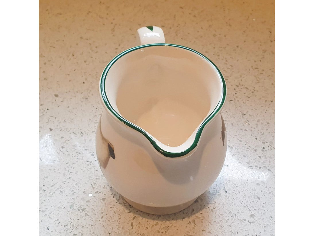Vintage Sheep Jug, Vintage Sheep Creamer, Farm Animals Jug, Cow, Sheep, Creamer, English pottery, Cloverleaf, Earthenware, Milk jug, 10cm High