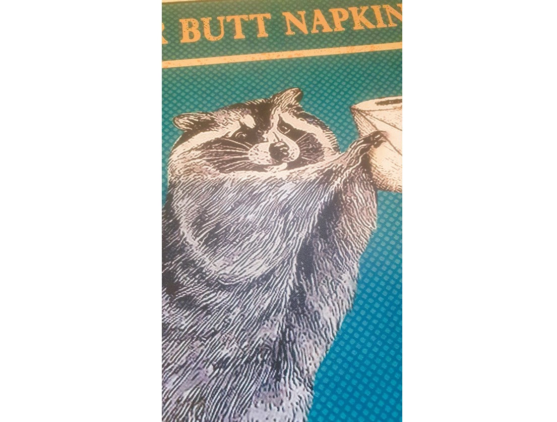 Racoon, Bathroom Sign, Funny, Quirky, Racoon, Fun, Kitsch Quirky Toilet sign