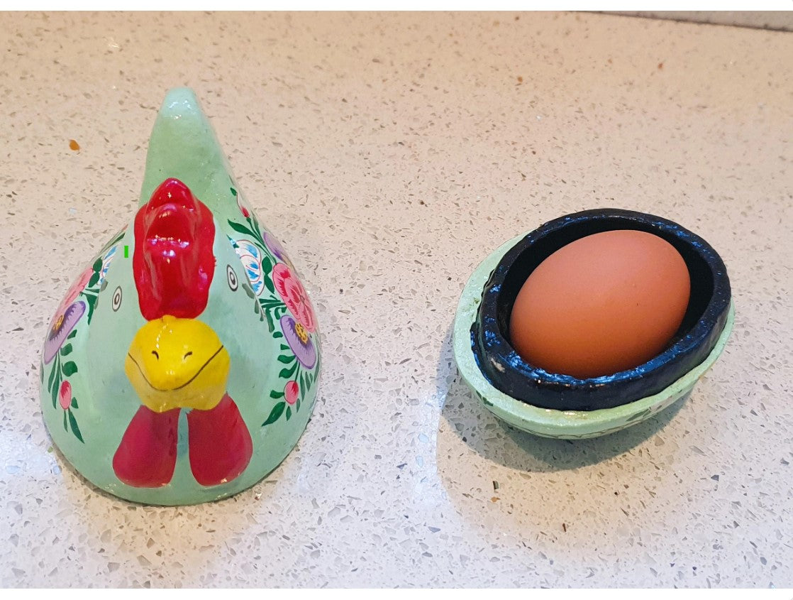 Wooden Chicken Trinket Box, Hand Painted Chicken Shaped Trinket Box, Colourful, Cute