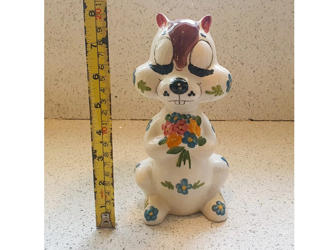 Quadrifoglio, Chipmunk, Squirrel, Money Box, Kitsch, Quirky, 60s, piggy bank, Quirky, Vintage,