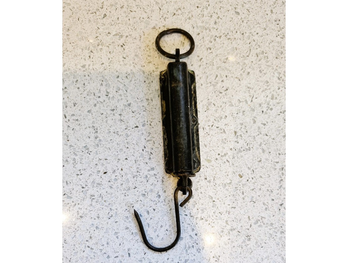 Brass Pocket Balance, Hughes' Pocket Balance, up to 25 lb, Patent, Antique, Vintage Fishing, Gift,