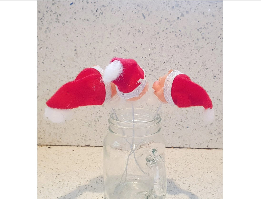 Kitsch Quirky Christmas Decorations, Kitsch Santa, 60s Santa, Vintage Father Christmas, Vintage Santa, Heads, Kitsch, Quirky