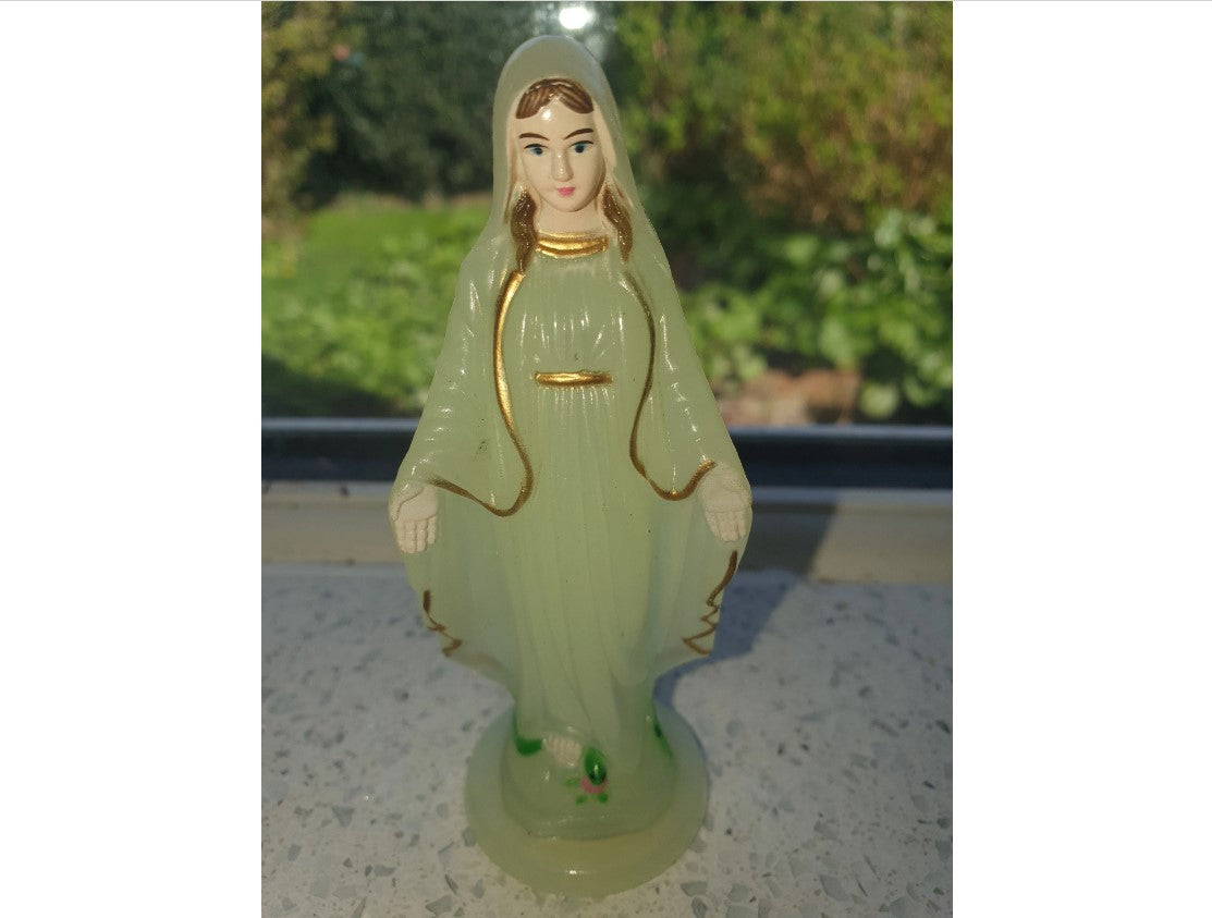 Illuminous Virgin Mary, Dashboard Virgin Mary, Kitsch, Quirky, Virgin Mary Ornament, Dash Board Virgin Mary, Catholic
