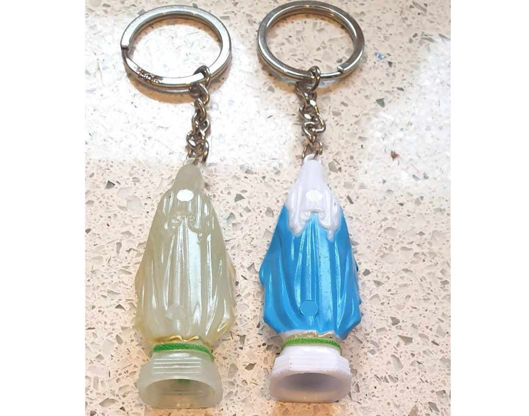 Virgin Mary Keyrings, Catholic Key rings, Virgin Mary, Kitsch, Quirky, Virgin Mary Ornament, Dash Board Virgin Mary, Catholic