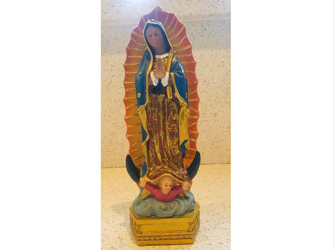 Our Lady of Guadeloupe, Statue, Ornament, Virgin Mary, Catholic, Kitsch, Quirky, Virgin Mary Ornament,