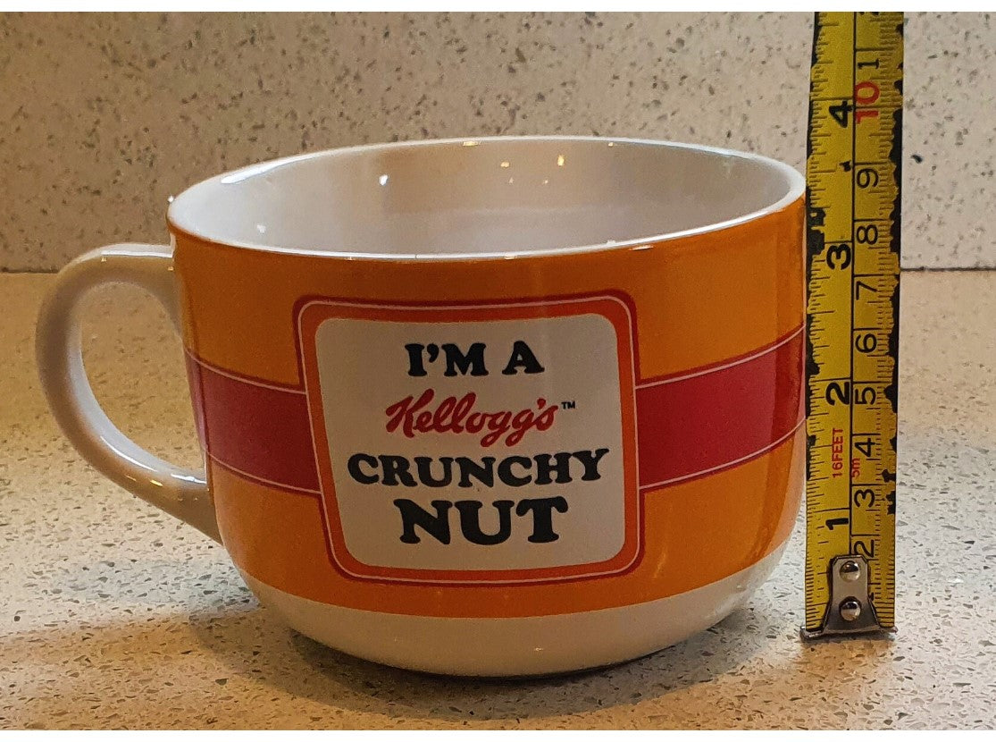 Retro Vintage, Kelloggs Crunchy Nut Cornflakes Bowl, Large Mug, Crunchy Nut Cornflakes, Mug