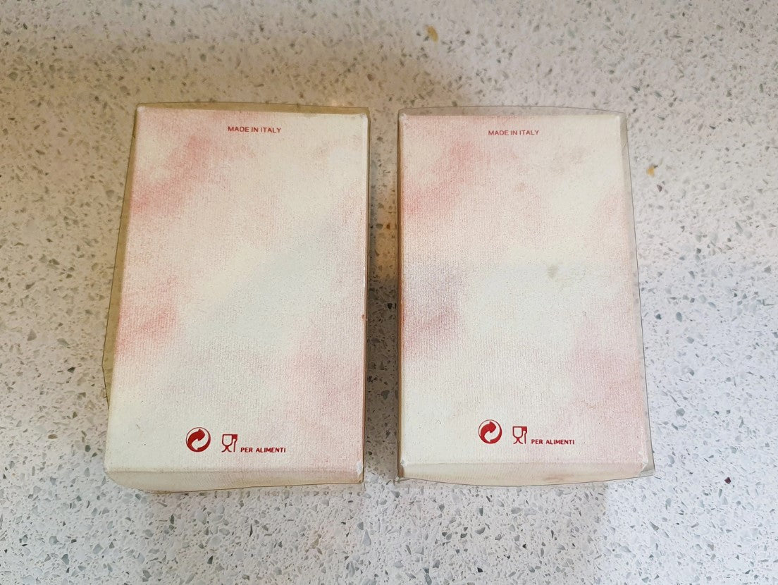 Vintage Napkin Rings, Set of 4, Abstract Napkin Rings, Brillo, Retro Dining, Original Packaging