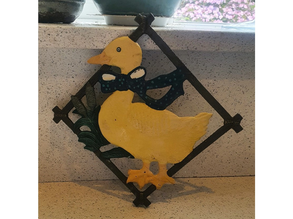 Cast iron Duck Trivet, Duck shaped Trivet, Farmhouse Kitchen
