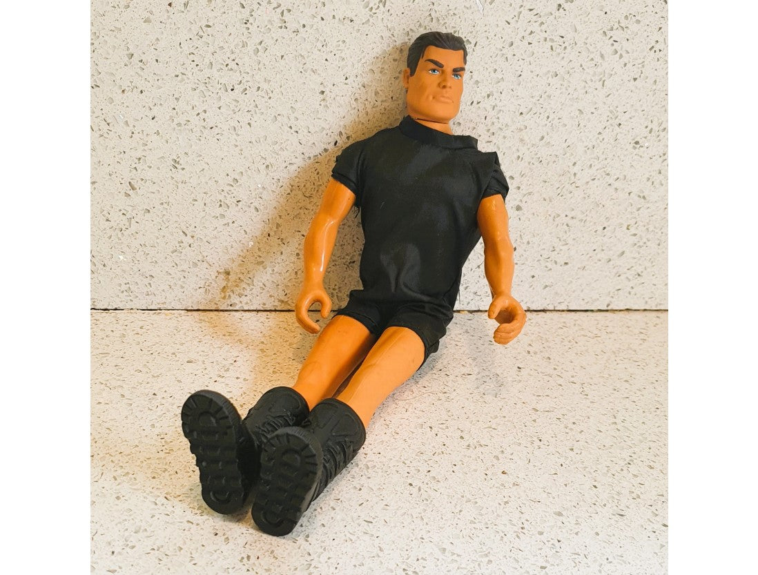 Vintage Action Figure, Man, Swimsuit, Black boots, Black, diver, wetsuit