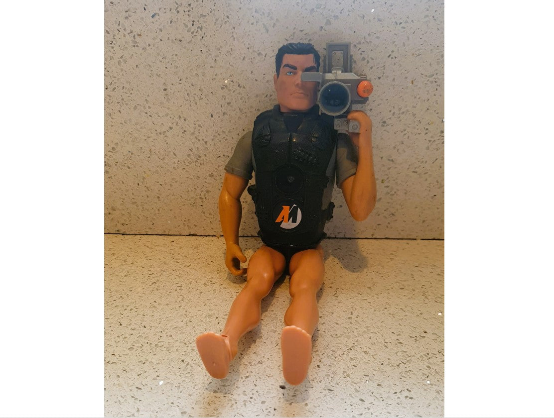 Vintage Photo Mission Action Man, Camera, Film Maker, Hasbro, not complete