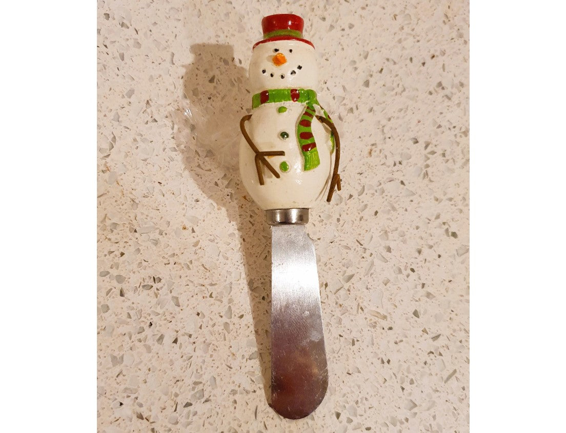 Vintage Snowman Butter Spreader, Christmas, xmas, Jam Spreaders, cheese board, charcuterie Board, Novelty, Quirky, Kitsch, Picnic,