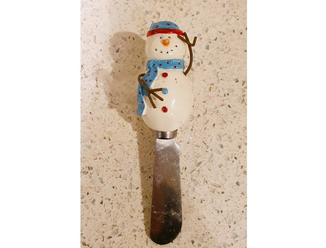 Vintage Snowman Butter Spreader, Christmas, xmas, Jam Spreaders, cheese board, charcuterie Board, Novelty, Quirky, Kitsch, Picnic