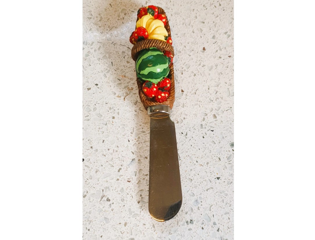 Vintage, Butter Spreader, Vegetable Basket Butter Spreader, Salad, Boston Warehouse, cheese board, charcuterie Board, Novelty, Quirky, Kitsch, Picnic