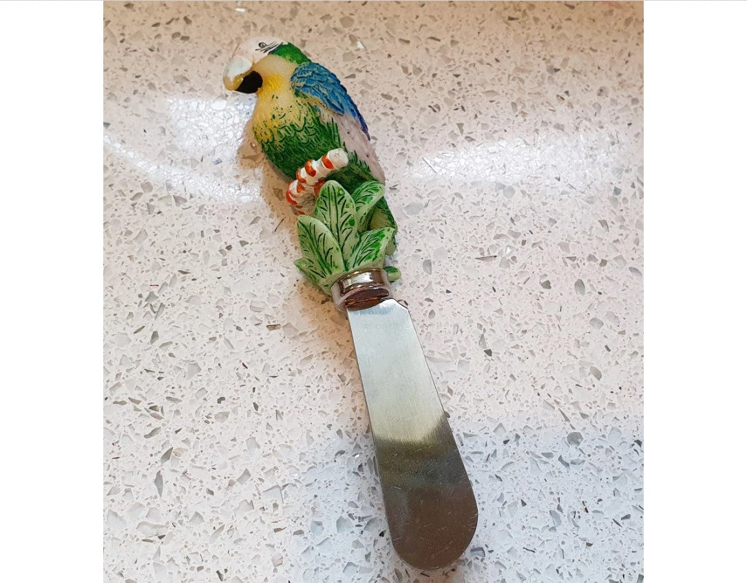 Parrot, Butter Spreader, Parrot Handle, Butter Spreader, Boston Warehouse, Jam Spreaders, cheese board, charcuterie Board, Quirky, Kitsch, Picnic
