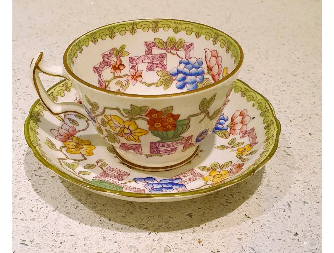 Englische Teetasse und Untertasse aus Bone China, Early Hammersley, ja – Pretty Things At Katies