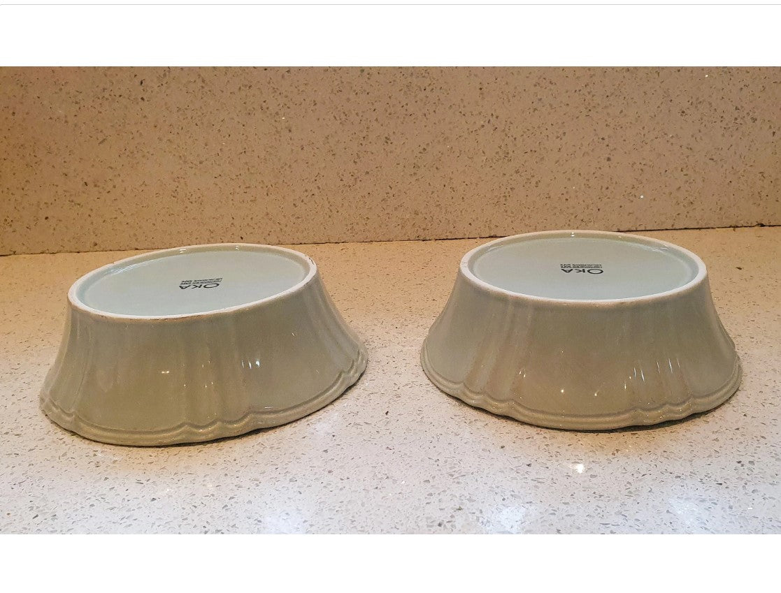 OKA, Blaue Schalen, OKA Keramikschale, OKA Schale, Groß, 7 Zoll, Schalen, Makellos