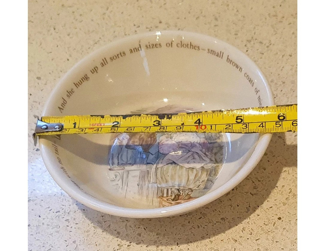 Wedgewood Beatrix Potter Bowl, Mrs Tiggy Winkle, Hedgehog, Beatrix Potter, Ceramic, Children's Bowl