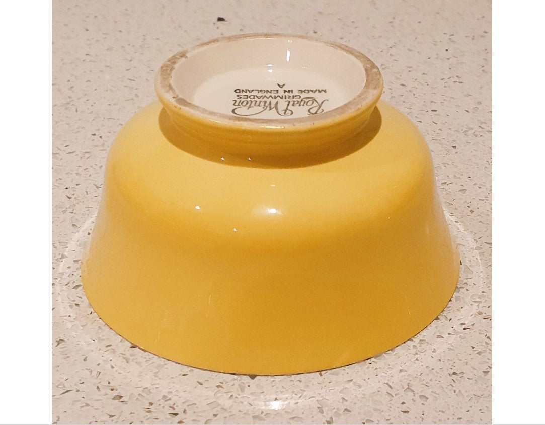 Royal Winton, Grimwades, Made in England, Yellow, Bowl, 2 tone Bowl