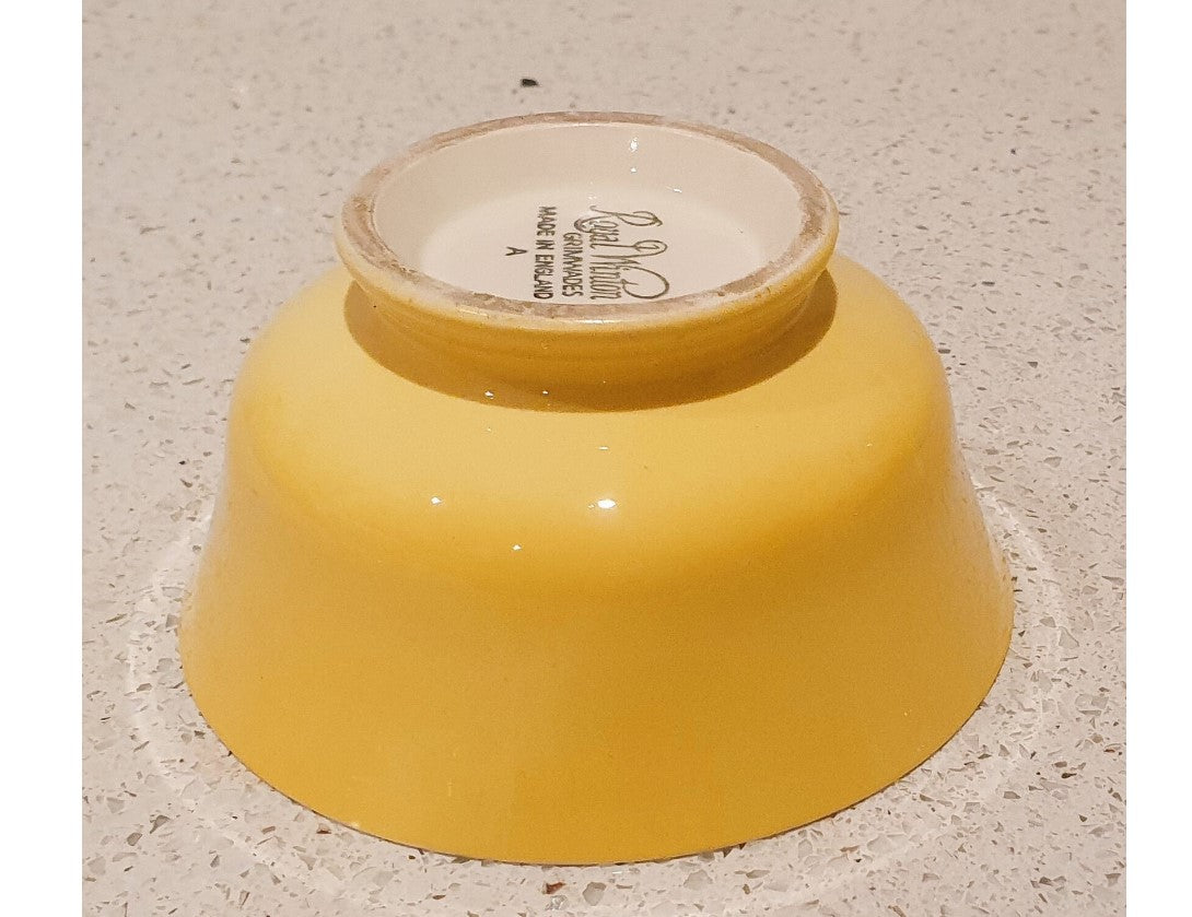 Royal Winton, Grimwades, Made in England, Yellow, Bowl, 2 tone Bowl