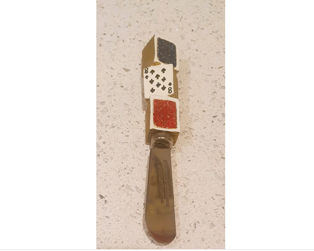 Poker Dice, Poker, Butter Spreader, Jam Spreaders, cheese board, charcuterie Board, Novelty, Quirky, Kitsch, Picnic