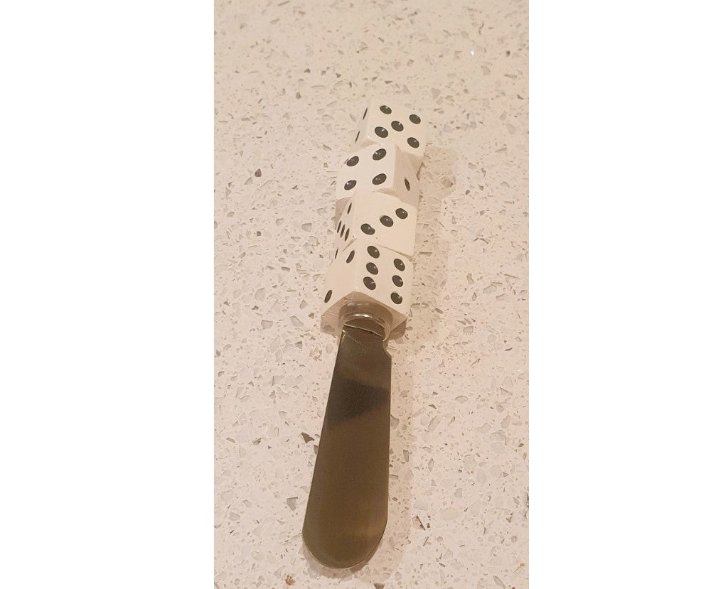 Poker Dice, Poker night, Poker, Butter Spreader, Jam Spreaders, cheese board, charcuterie Board, Novelty, Quirky, Kitsch, Picnic