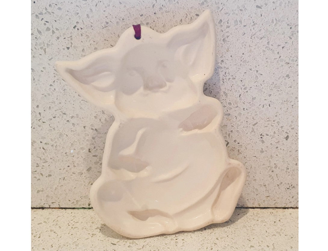 Ceramic Pig Relief, Wall Art, Pig, Cream coloured Pig, Country, Farmhouse Decor, Pig Wall Art