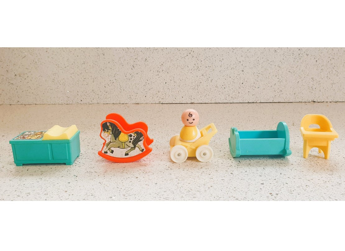 Vintage Fisher-Price Little People, Nursery Furniture, Fisher Price Nursery Toys, Toddler Toys