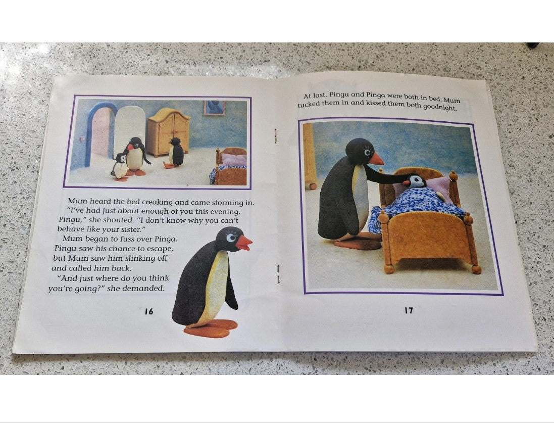 PINGU-Buch, Pingu und Pinga Bleib auf, Pingu-Buch