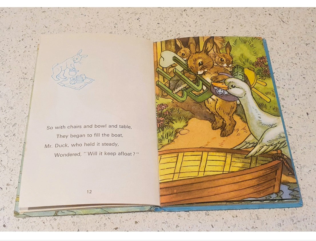 Bunny Fluffs Moving Day, Rhyming Stories, Macgregor, Good Condition, Vintage Ladybird Book,