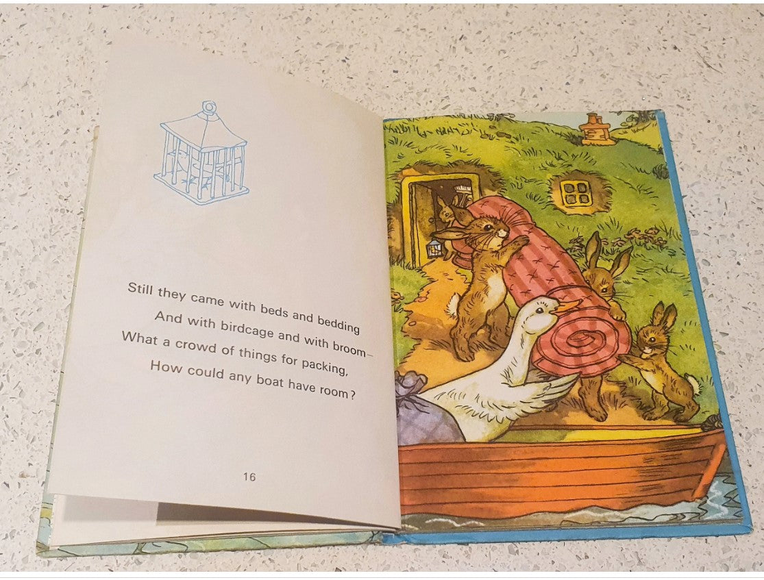 Bunny Fluffs Moving Day, Rhyming Stories, Macgregor, Good Condition, Vintage Ladybird Book,