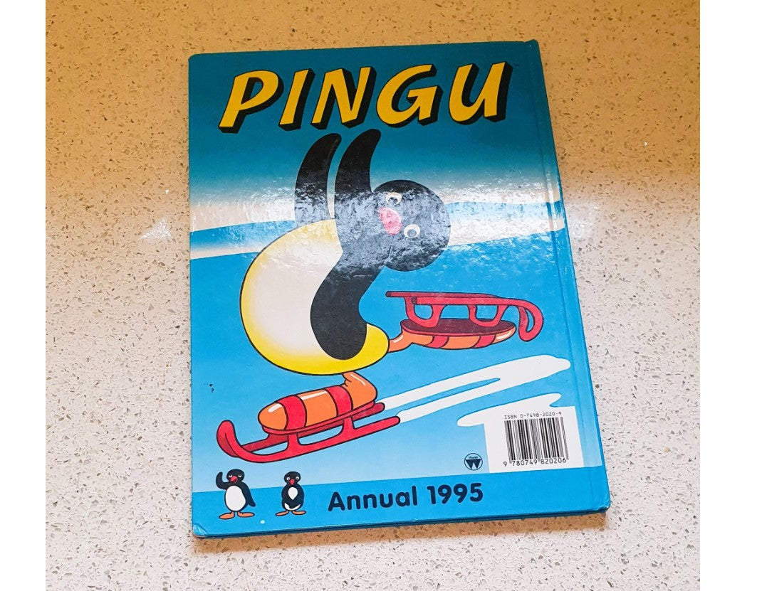 PINGU Annual, 1995, Pingu Gift, 90s Pingu, Toot toot, iconic TV Show, BBC, 90s Nostalgia, Pingu Annual