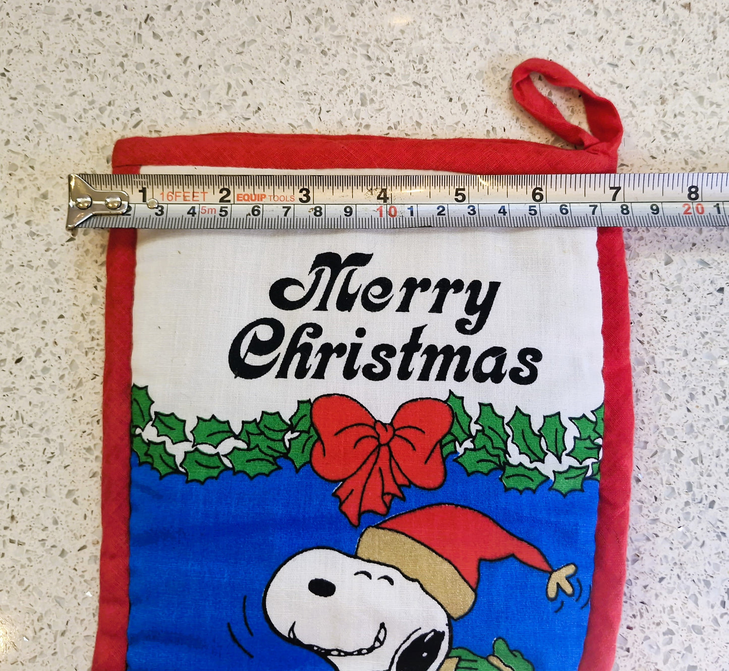 Vintage SNOOPY Christmas Stocking, Vintage SNoopy, Peanuts, 1980s